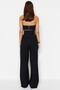 Black Corset Detail Woven Pants TPRSS23PL00033 - 6