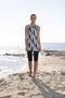 Women's Sleeveless Tights Digital Patterned Dress Swimsuit