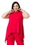 Plus Size Blouse Trousers Red Set - 2