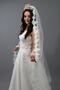 Wedding Dress Veil French Lace 1st Quality Silk Tulle with Comb Off-White Length 1.5 Meters
