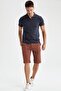 Regular Fit Basic Bermuda Shorts