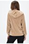 Kadife Kapüşonlu Sweat - 2