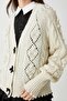 Girl's Ecru Cardigan 3WAK90469HT - 5