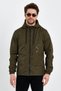 Khaki Printed Water and Windproof Men's Seasonal Jacket
