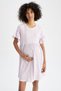 A-Line Midi Short Sleeve Maternity Dress - 3
