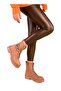 Women's Suede Boots with Chain Buckle Accessories - 5