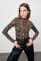 Women's Long Leopard Patterned Body - 4