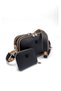 Polo Women's Black Camel Bag Wallet Combination - 5