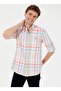 Orange Men's Shirt - Buttoned Collar, Pinusmuga - 3