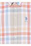 Orange Men's Shirt - Buttoned Collar, Pinusmuga - 6