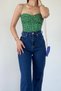 Talya Loose Lycra 90's Non-Fading Navy Blue High Waist Wide Leg Jeans Palazzo Trousers - 5