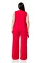 Plus Size Blouse Trousers Red Set - 3