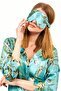 Pure Silk Shirt-Pants Set/Pajama Set| Turquoise Van Gogh Almond Tree| Nomads Felt - 8