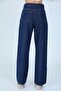 Jean Navy Blue Lycra Wide Leg Jeans - Loose Wide Leg Jeans (super High) - 5