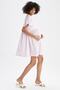 A-Line Midi Short Sleeve Maternity Dress