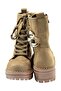 Women's Suede Boots with Chain Buckle Accessories - 4
