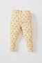 Baby Girl Patterned Ribbed Camisole Organic Cotton Short Sleeve Pajama Set - 5