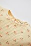 Baby Girl Patterned Ribbed Camisole Organic Cotton Short Sleeve Pajama Set - 6
