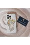 Samsung Galaxy A53 Compatible Flower and Hand Patterned Transparent Case
