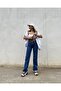 Jeans Dark Navy Extra High Power Lycra Loose Jeans Palazzo Pants (SUPER HIGH)