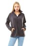 Boydan Zippered Women's Gray Fleece with Stand Collar - 3