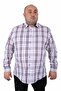 Large Size Men's Shirt Milagro 23371 Navy Blue