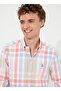 Orange Men's Shirt - Buttoned Collar, Pinusmuga - 2