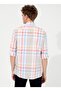 Orange Men's Shirt - Buttoned Collar, Pinusmuga - 5