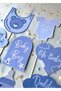 Blue Baby Boy 10-Piece Gender Party Baby Shower Speech Bubble Set-mommy To Be-baby On The Way - 2