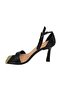 Women's Single Strap Patent Leather Heeled Shoes - 4