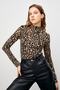 Women's Long Leopard Patterned Body - 5