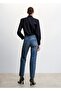 Straight Cut Jean with Crystal Detail on the Sides - 4