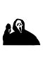 Scream Scream Car, Motorcycle, Helmet, Laptop, Glass Sticker 15X10 cm