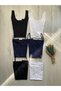 Women's 6-Piece Undershirt Set with Rope Straps, Lace and Thick Straps