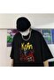 Rock Series Korn Poster Black Unisex Oversize T-shirt