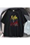 Rock Series Korn Poster Black Unisex Oversize T-shirt - 2