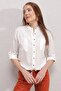 3619 Lace Front Shirt - Ecru - 6