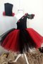 Black One Shoulder Halloween Girl's Dress Set of 3, Birthday Dress, Halloween Dress - 2