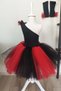 Black One Shoulder Halloween Girl's Dress Set of 3, Birthday Dress, Halloween Dress - 8