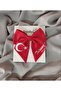 23 April Flag And Ataturk Signature Embroidered Bow Automatic Buckle