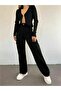 Cargo Black Colorfast Lira Cargo Pocket Palazzo Wide Leg Without Back Pocket - 3