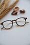 Unisex Vintage Glasses with Blue Light Protection - Clear Gold Leopard, New Season