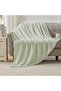 Double 200X220 cm 4 Layers Muslin Pique Organic 100% Cotton Soft Green Cool Bedspread Stylish - 2