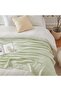 Single 170X220 cm 4 Layers Muslin Pique Organic 100% Cotton Soft Green Cool Bedspread Modern - 7