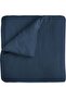 Muslin Duvet Cover Set Double Size 200X220Cm 100% Organic Cotton Blue Soft Textured 4 Layers Without Sheets - 2