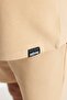 Limited Edition Beige Oversize 100% Cotton Label Textured Basic Thick T-Shirt Tmnss23Ts00069 - 5