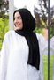 Combed Cotton Ready Practical Shawl Scarf Black - 2