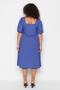 Indigo Pink Heart Collar Bow Decorated A-Line Knitted Plus Size Dress Tbbss23Ah00118 - 5