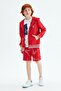 Boy's Red Tracksuit Top 23pssnb3401