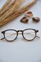 Unisex Vintage Glasses with Blue Light Protection - Clear Gold Leopard, New Season - 8